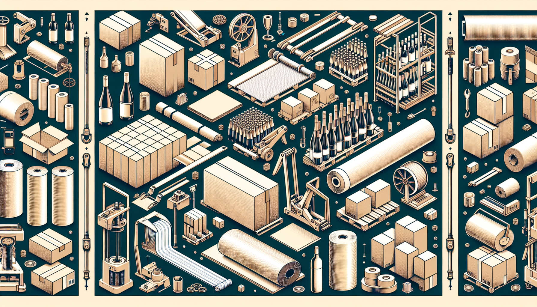 Découvrez les Meilleures Solutions d'Emballage: Cartons, Feuillards et Films Étirable pour Efficacité en Viniculture et Industrie.
