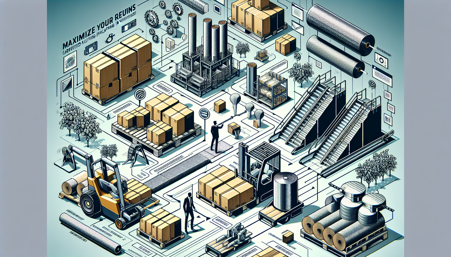 Maximisez votre Rendement: Cartons, Feuillards et Films Étirable pour Emballage Innovant en Industrie et Viticulture.