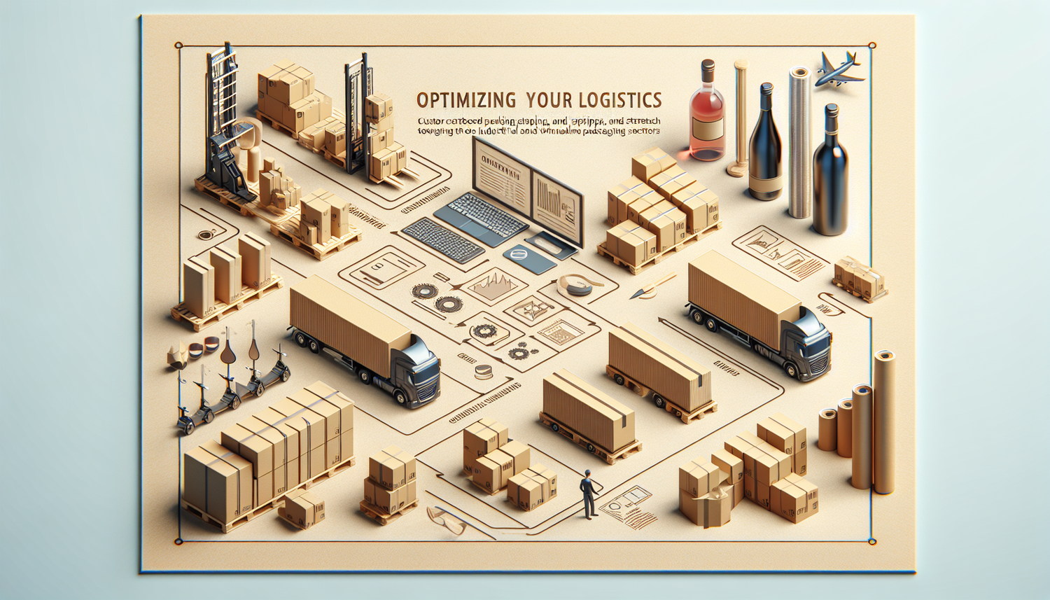 Optimisez Votre Logistique: Emballages Personnalisés en Cartons, Feuillards et Films Étirable pour Industrie et Viniculture