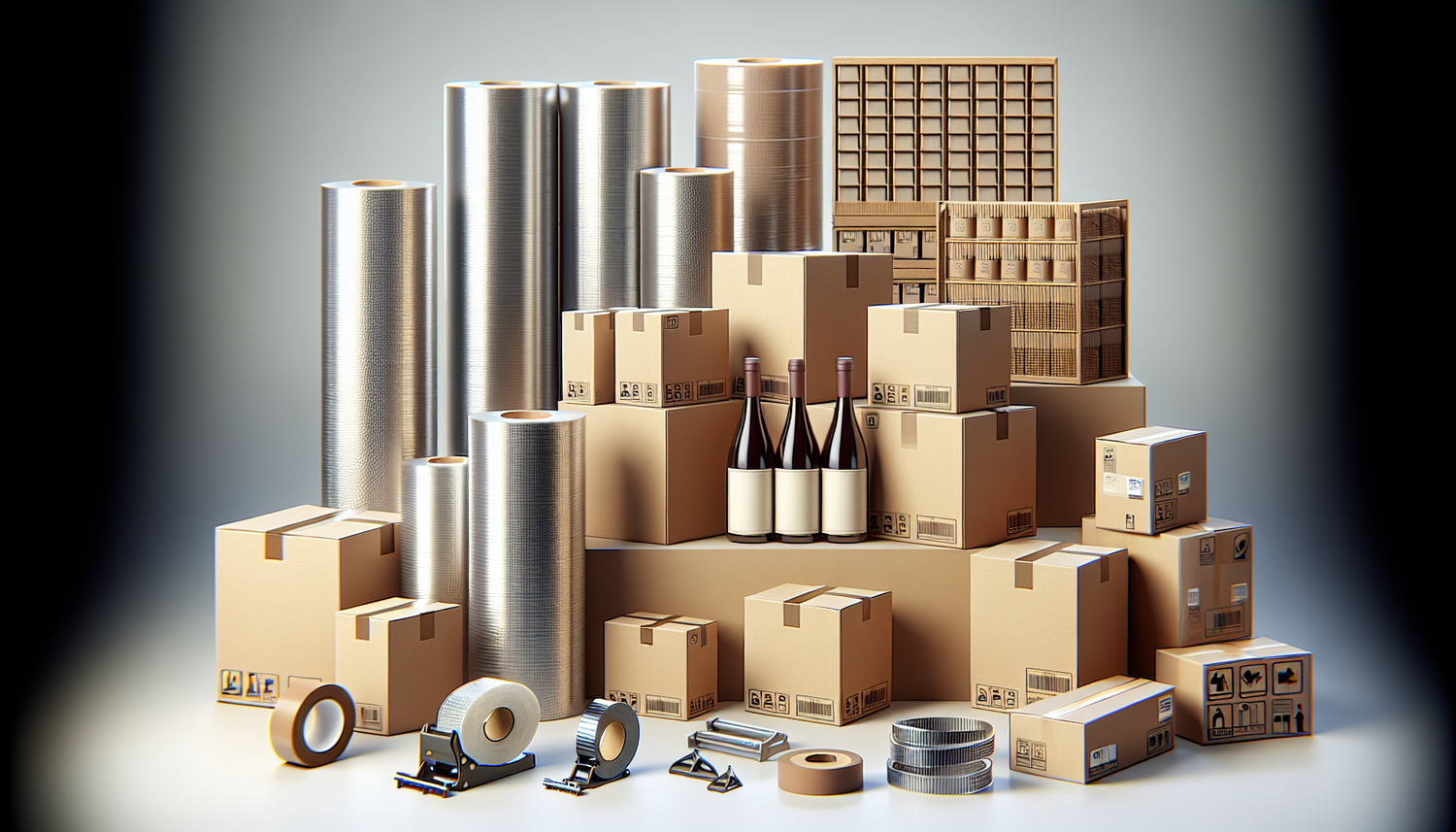 Optimisez Vos Coûts: Emballages Cartons, Feuillards et Films Étirable pour Industrie Viticole et Manutention Efficace