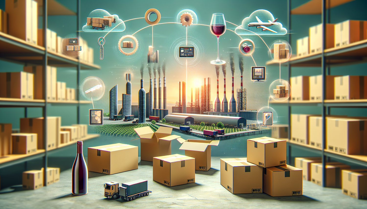 Découvrez Comment les Emballages Intelligents en Cartons, Feuillards et Films Étirable Révolutionnent l'Industrie Viticole et Logistique