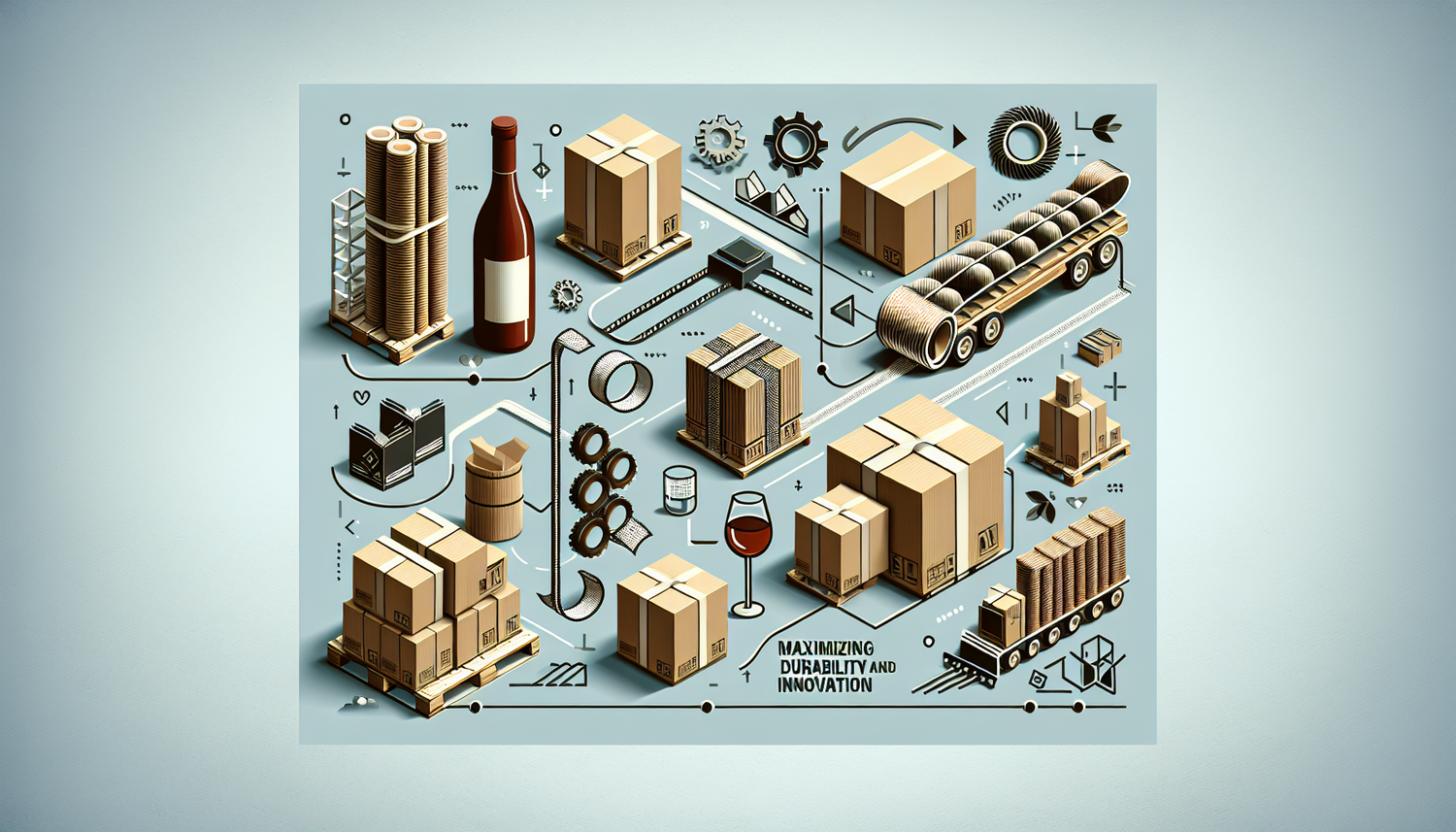 Maximisez Durabilité et Innovation: Solutions d'Emballage Cartons, Feuillards et Films Étirable pour Industrie Viticole
