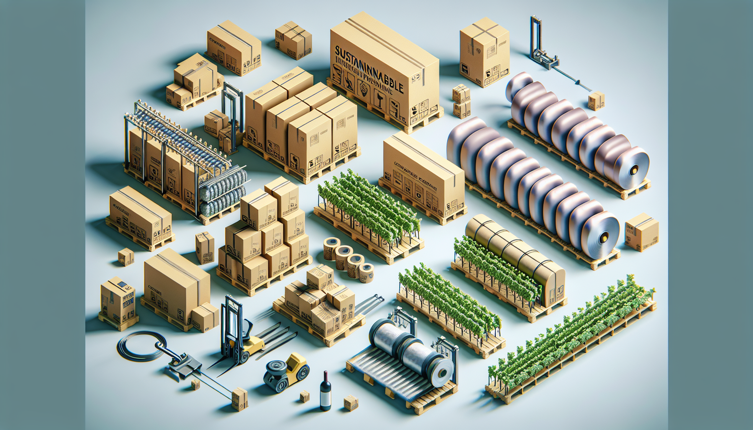 Découvrez les Solutions en Emballages Industriels Durable: Cartons, Feuillards et Films Étirable pour Logistique Viticole Efficace