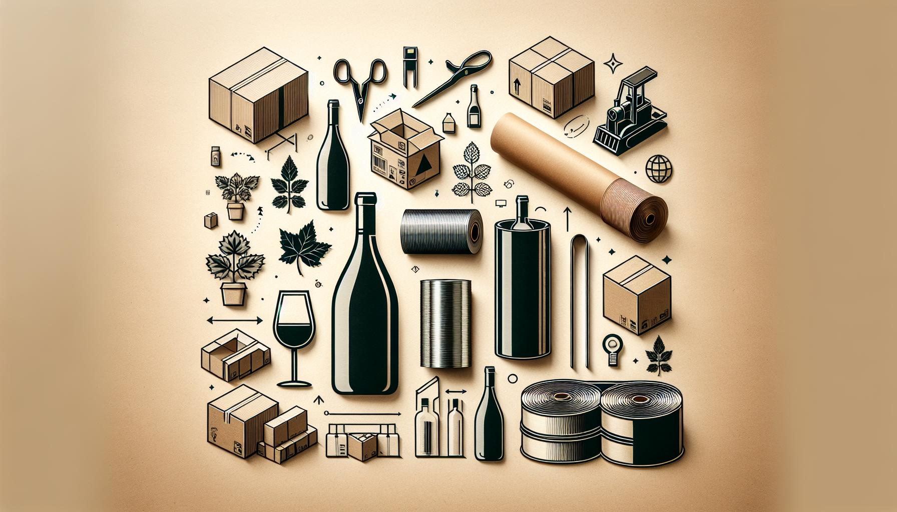 Explorez les Emballages Durables: Cartons, Feuillards et Films Étirable pour Performance Écologique en Viniculture et Industrie