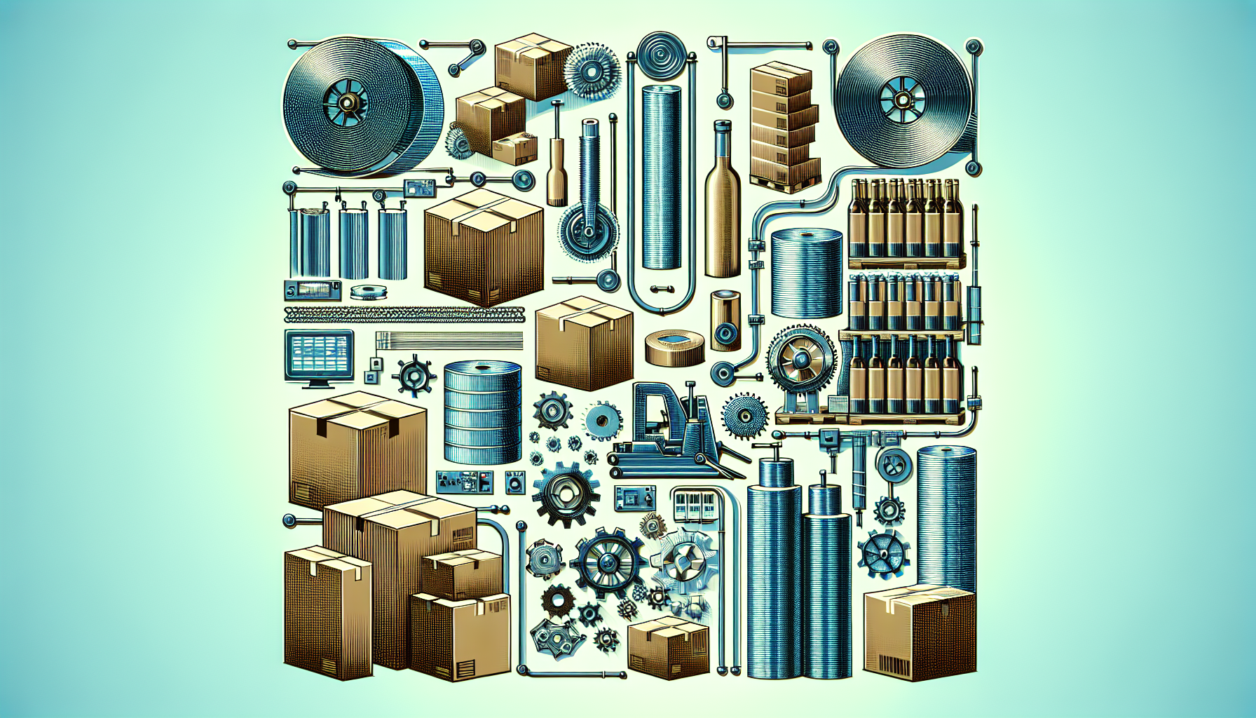 Emballages Industriels Adaptés: Cartons, Feuillards et Films Étirable pour Efficacité en Viniculture et Logistique.