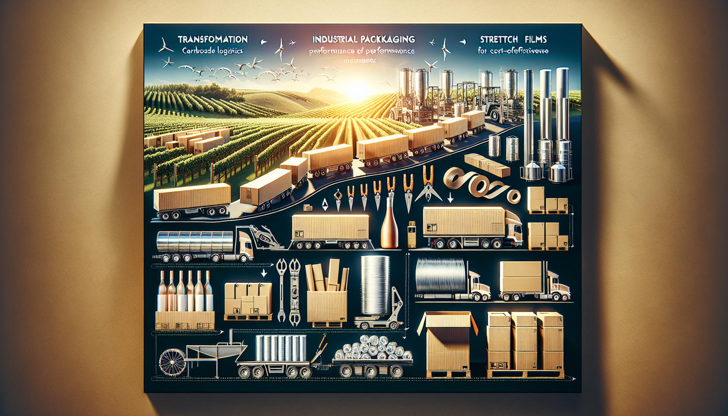 Transformez la Logistique Viticole: Emballages Cartons, Feuillards et Films Étirable pour Performance et Économie