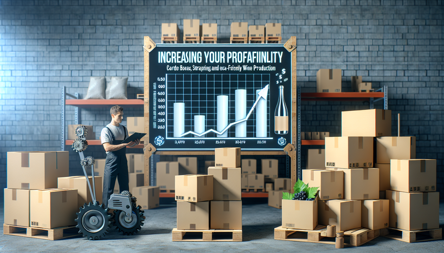 Augmentez Votre Rentabilité: Cartons, Feuillards, Films Étirable pour Manutention Efficace et Écologique en Viniculture