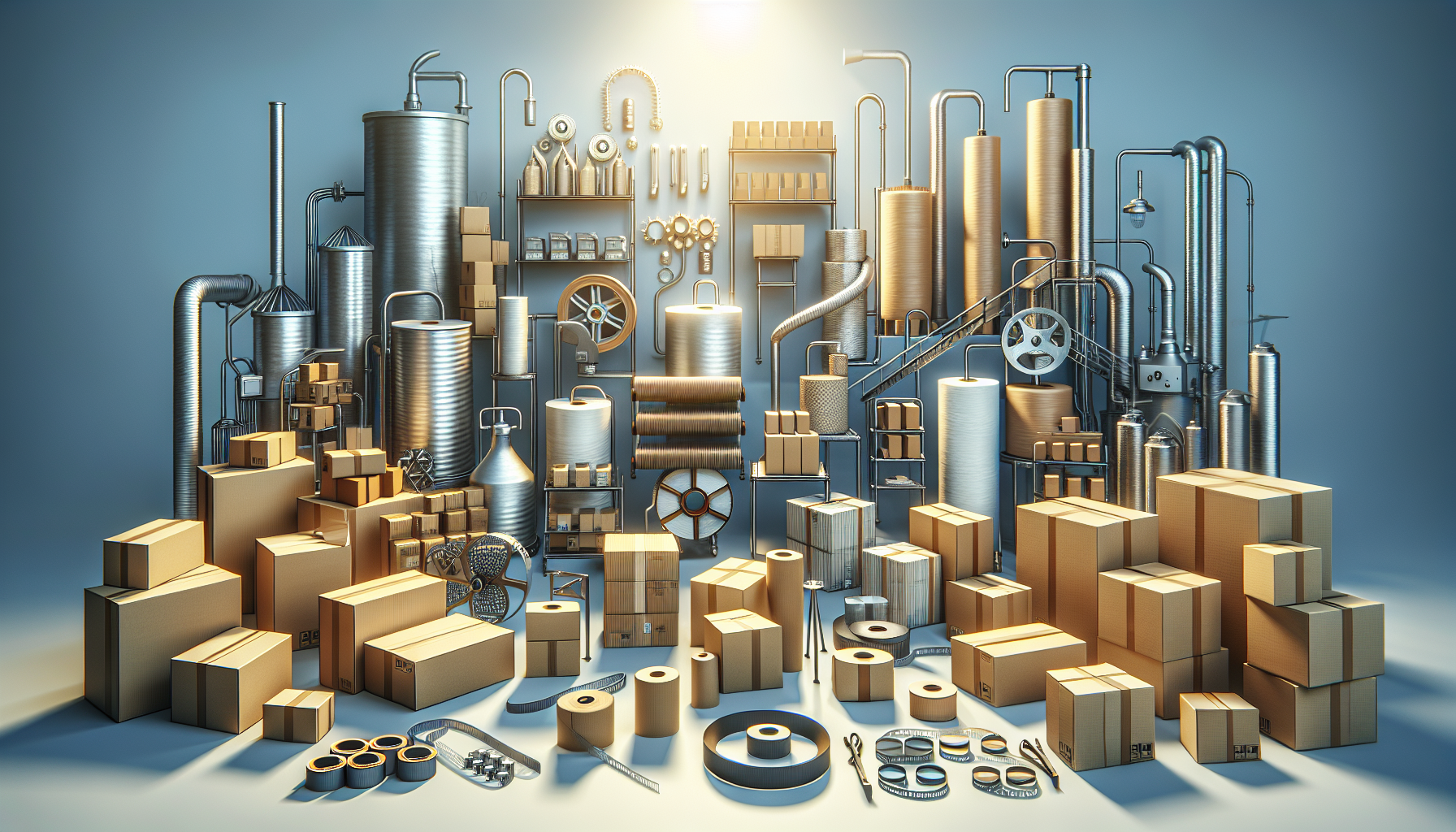Solutions d'Emballage Industriel: Cartons, Feuillards et Films Étirable pour Divers Secteurs