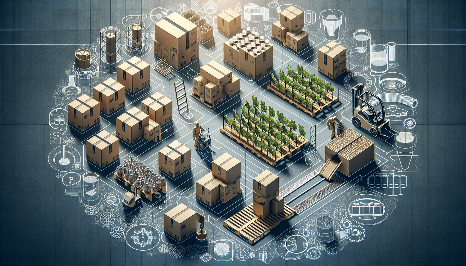 Emballages Cartons, Feuillards et Films Étirable: Innovations 2024 pour Manutention Durable en Viniculture et Industrie.