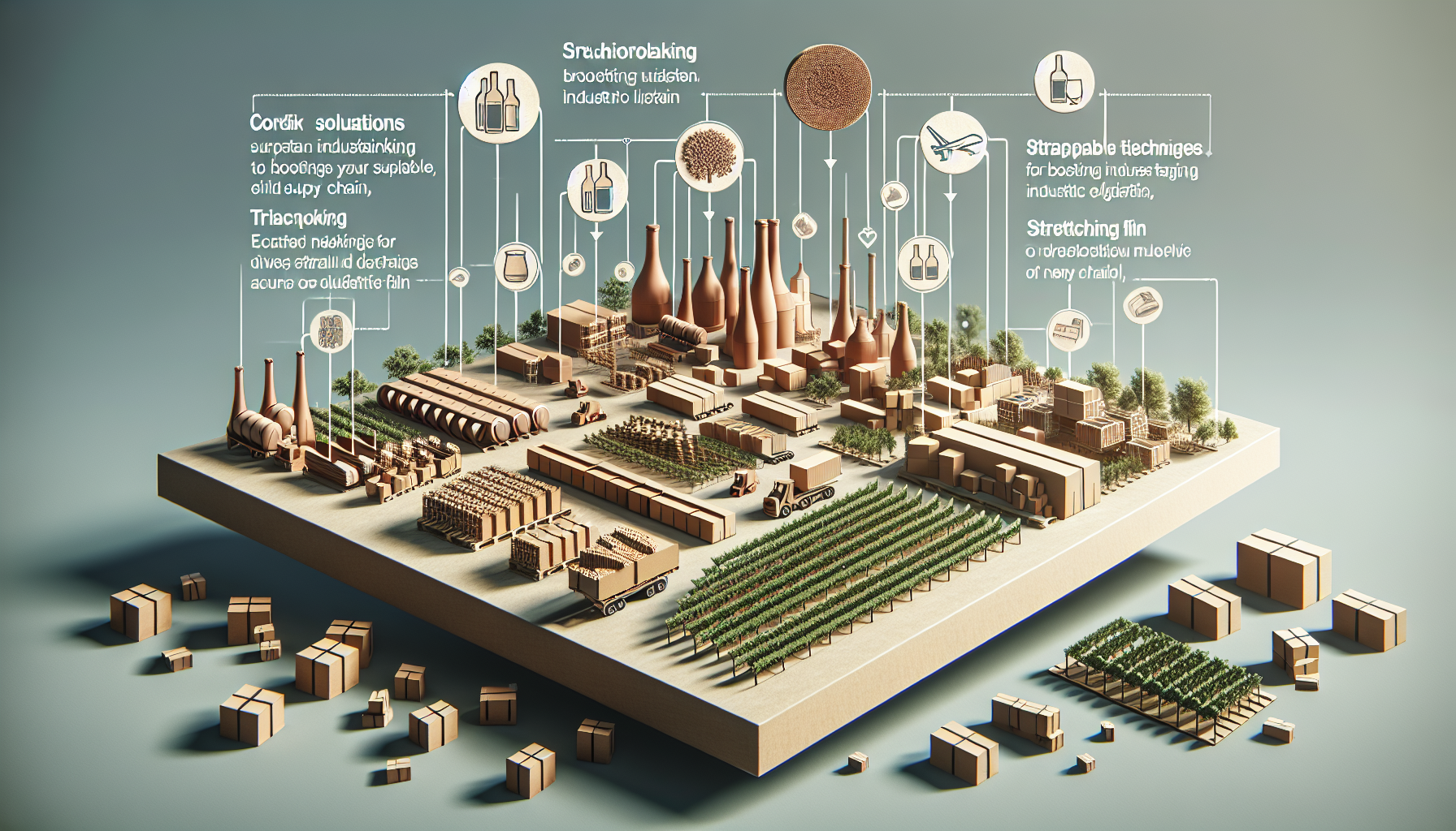 Boostez Votre Supply Chain: Solutions Cartons, Feuillards et Films Étirable pour Logistique Durable en Viniculture et Industrie