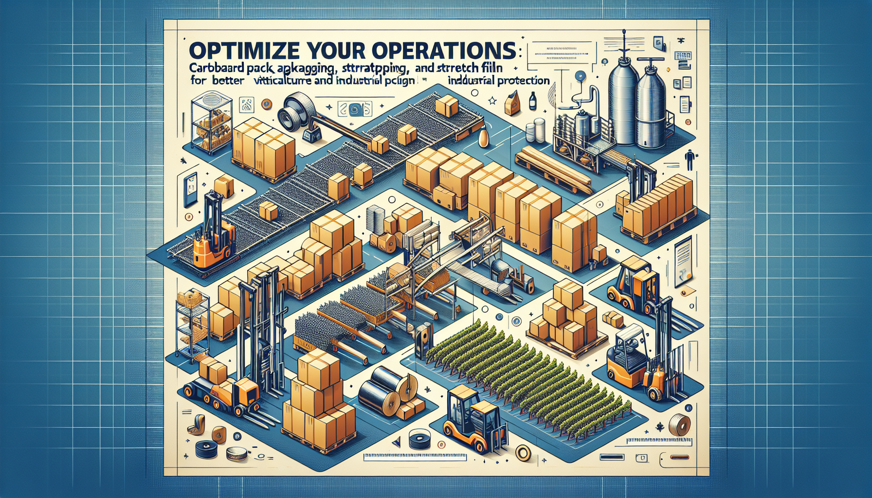 Optimisez Vos Opérations: Emballages Cartons, Feuillards et Films Étirable pour Meilleure Protection Viticole et Industrielle