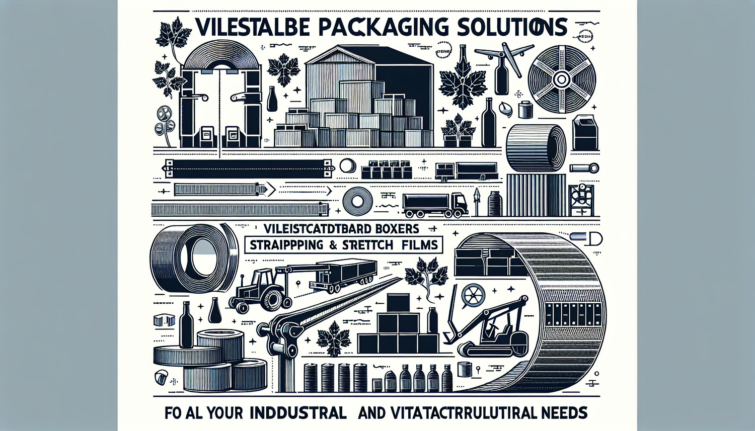 Solutions Polyvalentes d'Emballage: Cartons, Feuillards et Films Étirable pour Tous Vos Besoins Industriels et Viticoles