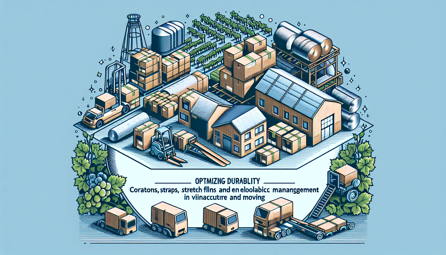 Optimisez la Durabilité : Cartons, Feuillards et Films Étirable pour une Gestion Écologique en Viticulture et Déménagement