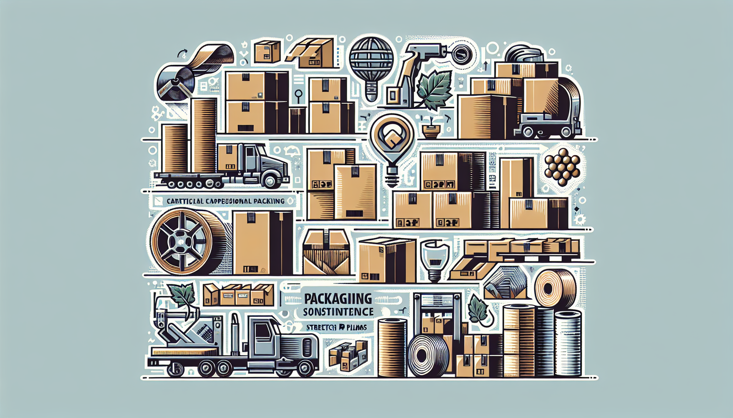 solutions d'emballage professionnelles: cartons, feuillards, films étirables pour répondre à tous vos besoins industriels et viticoles