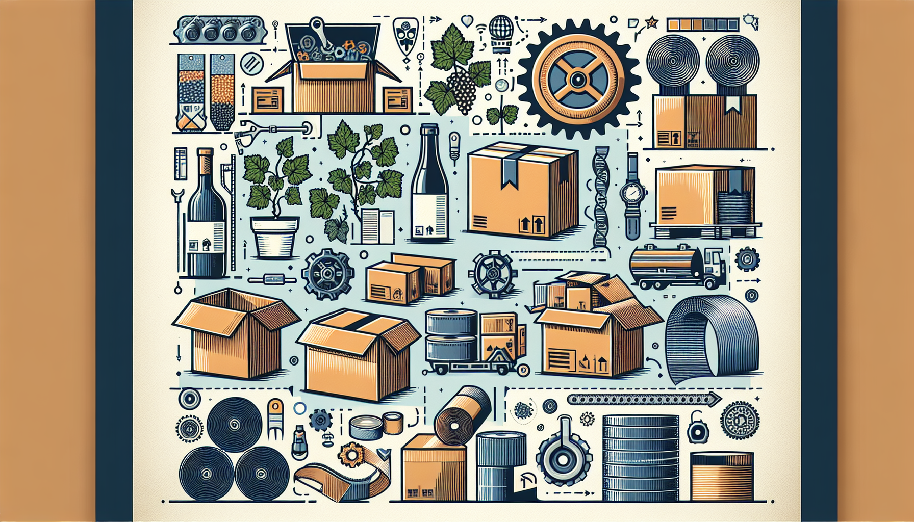 Améliorez Votre Emballage: Solutions Cartons, Feuillards et Films Étirable pour Industrie Durable et Viniculture Innovante