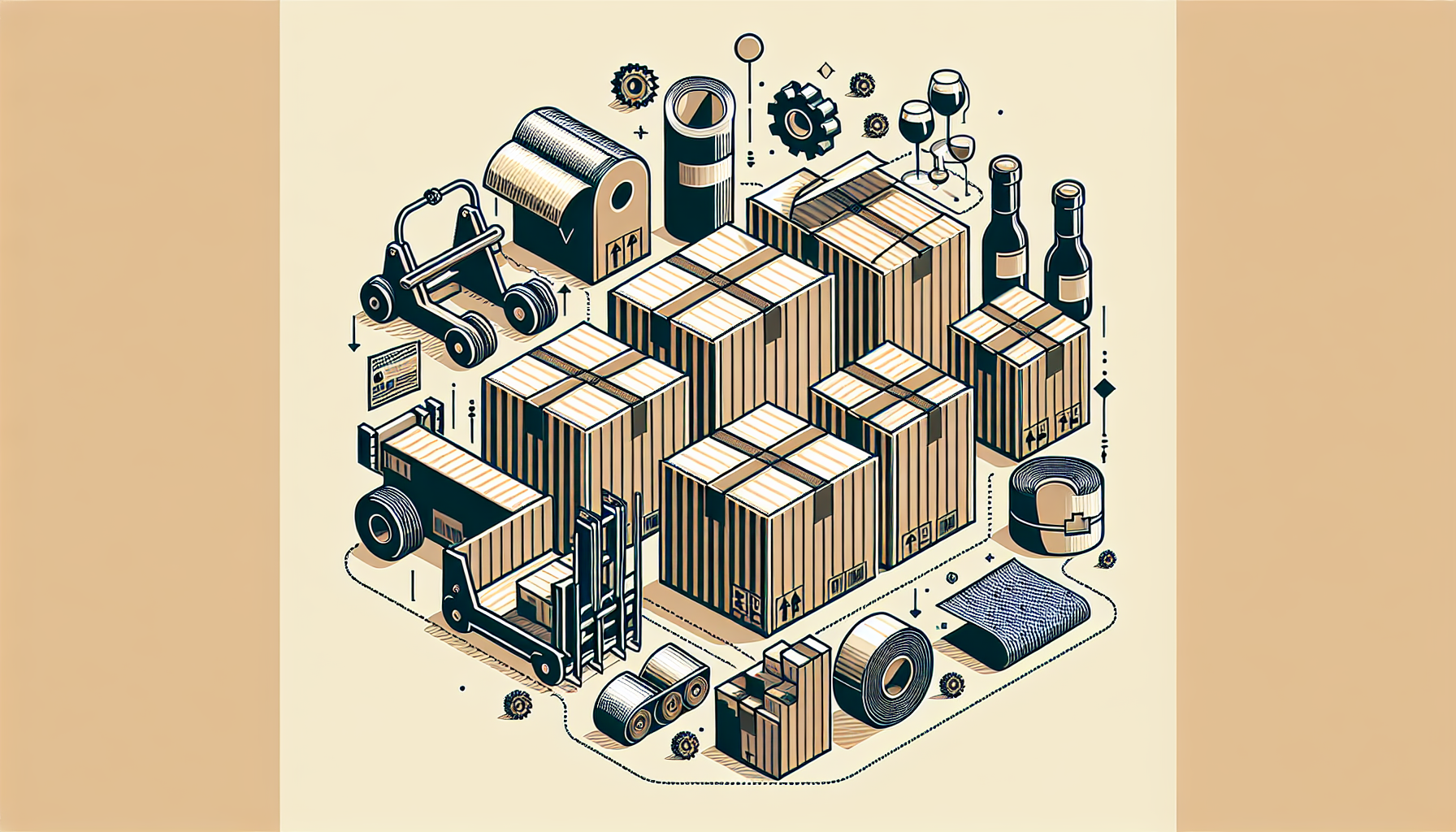 Solutions Efficaces en Emballage: Cartons, Feuillards et Films Étirable pour Réduire le Risque de Casse en Logistique Viticole