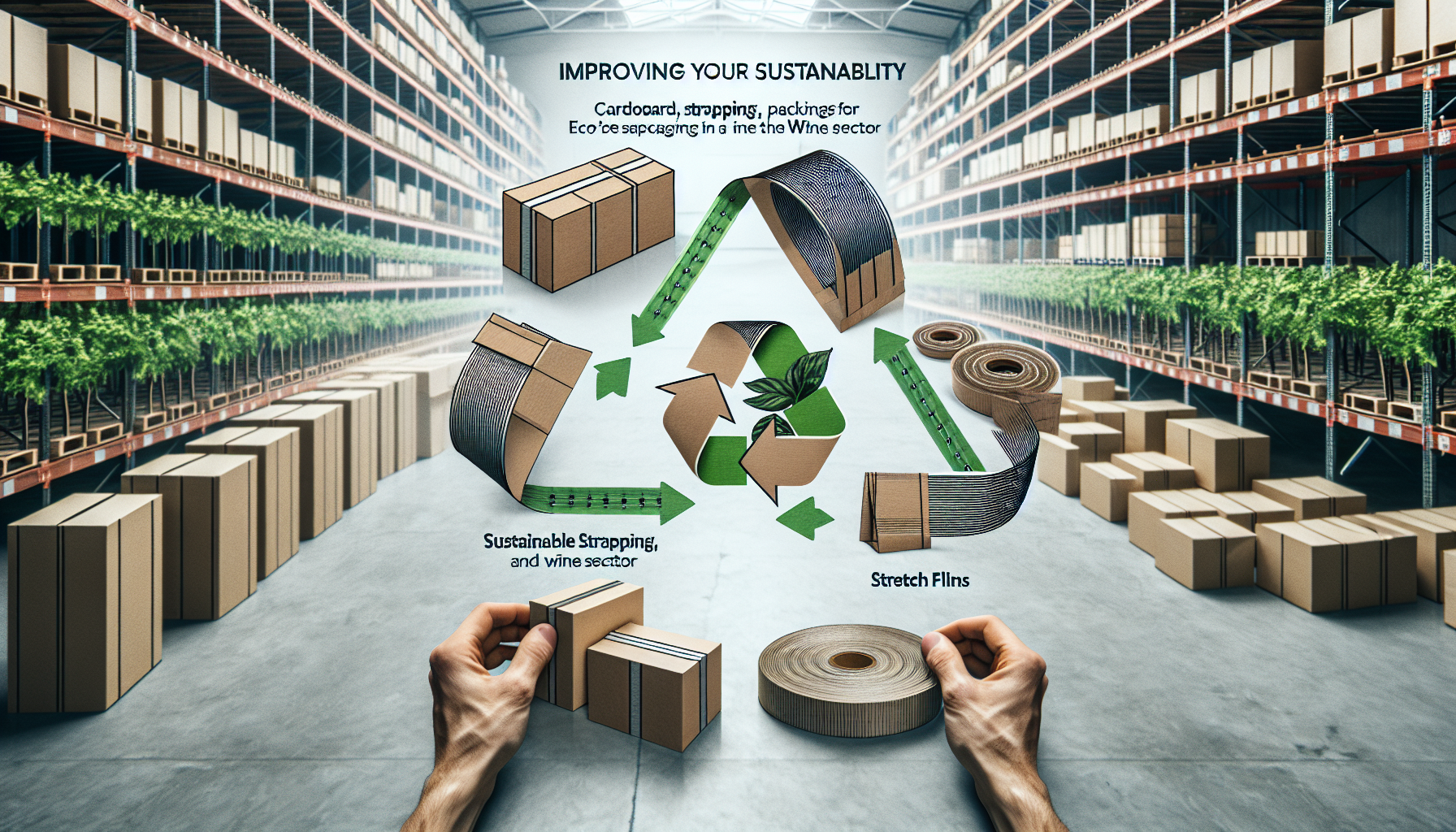 Améliorez Votre Durabilité: Cartons, Feuillards, Films Étirable pour Emballage Écoreponsable en Secteur Industriel et Viticole