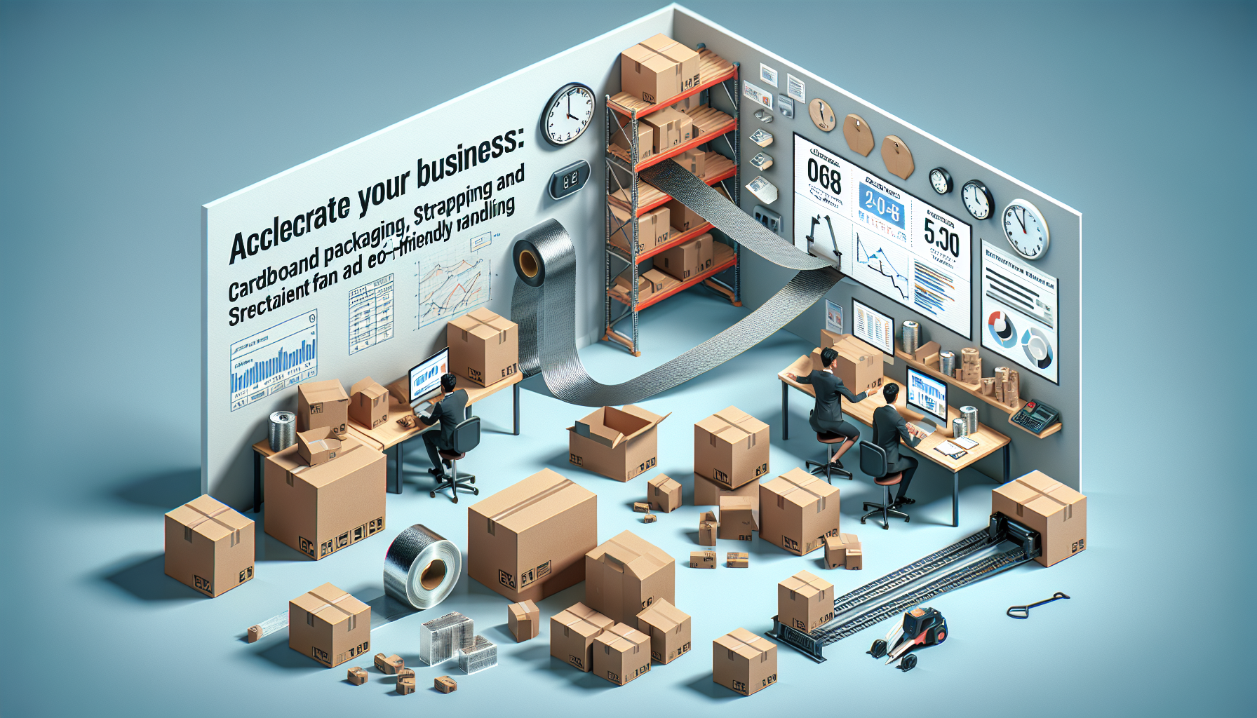 Accélérez votre Entreprise: Emballages Cartons, Feuillards et Films Étirable pour Manutention Efficace et Écoresponsable