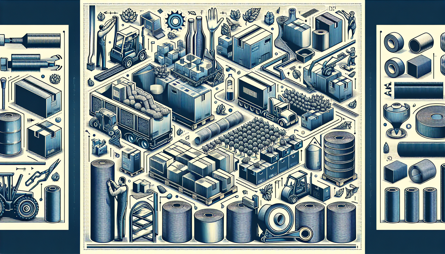 Découvrez les Nouvelles Tendances d'Emballage: Cartons, Feuillards et Films Étirable pour Secteurs Industriels et Viticoles