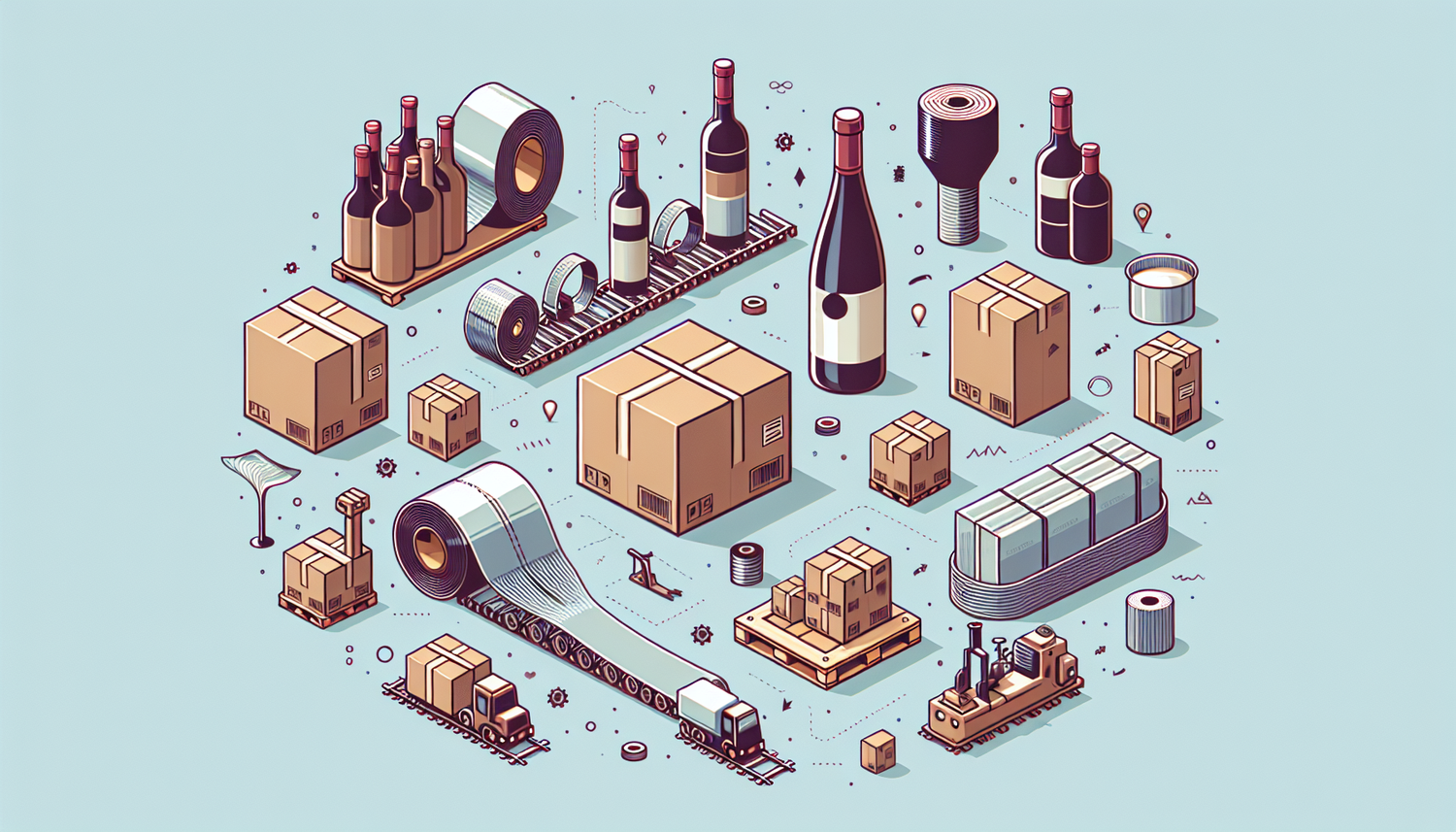 Solutions d'Emballage sur Mesure: Cartons, Feuillards et Films Étirable pour Réduire Coûts en Viniculture et Industrie